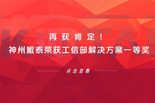 再获肯定！神州荣获工信部解决方案一等奖